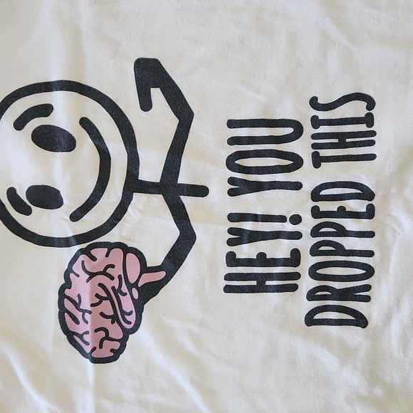 DOM White graphic Tee short sleeves size S - Picture 9 of 10